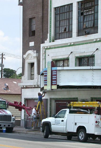 Continued restoration in July 2002